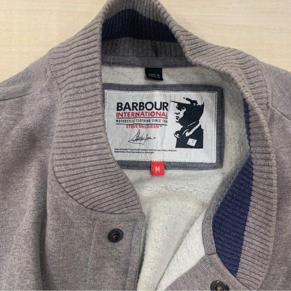 Barbour Steve McQueen edition button up sweatshirt M - Picture 3 of 4